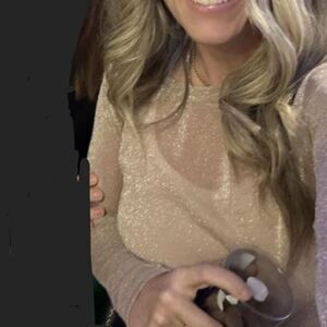 🐢 Intimately Free People Sparkly Mesh So Well Layering Top Size S